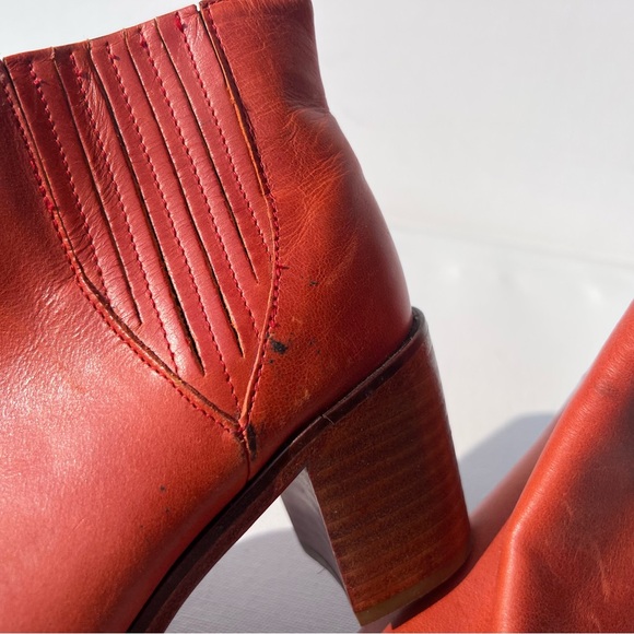 Wolverine Samantha Pleet 1000 mile Arc ankle boot 35 5 Marmalade leather - Picture 5 of 7